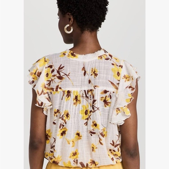 Free People Naya Printed Top small - Picture 3 of 16